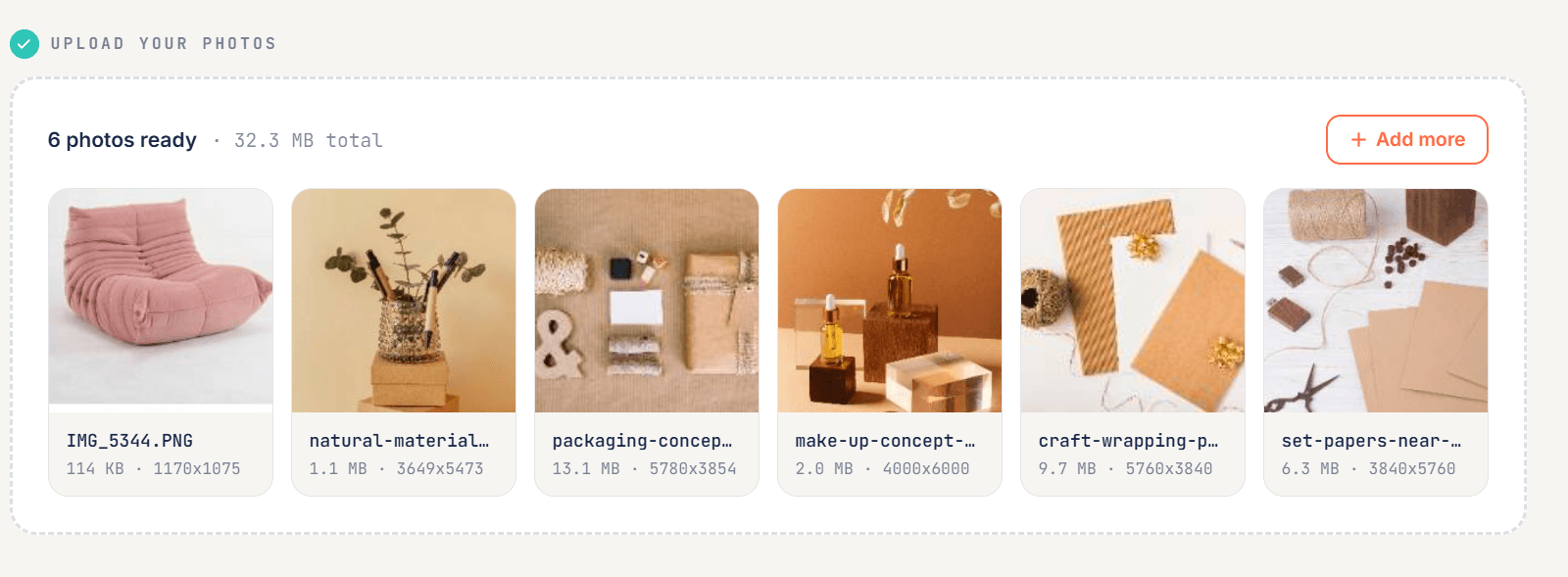 PiixelPrep instant preview interface